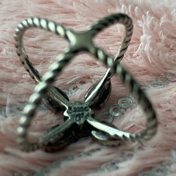 Carolyn Pollack Baby Blue 925 Silver Ring - Picture 6 of 7